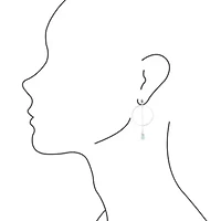 Drop a Line Turquoise and Sterling Silver Earrings