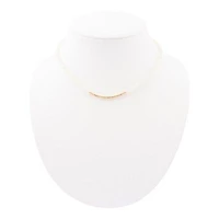 White Mother of Pearl Golden Bar Necklace