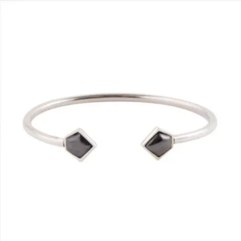 Mirror Image Hematite and Sterling Silver Bracelet