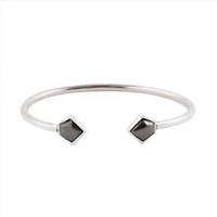 Mirror Image Hematite and Sterling Silver Bracelet