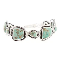 Sedona Turquoise and Sterling Silver Toggle Bracelet