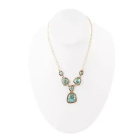 Earth and Sky Bronze Turquoise Necklace