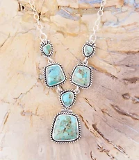 Earth and Sky Turquoise and Sterling Silver Necklace
