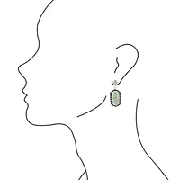 Shielded Turquoise and Sterling Silver Earrings