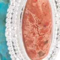 Longhorn Blue Turquoise Silver Cuff Bracelet