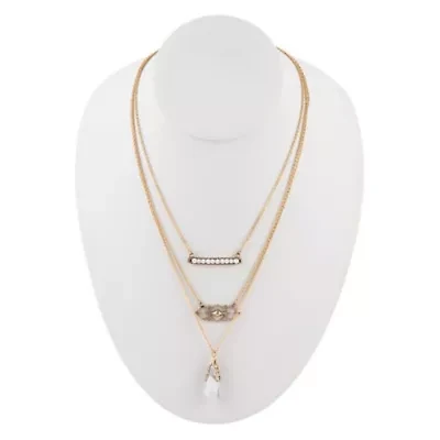 White Howlite and Bronze All Layered Up