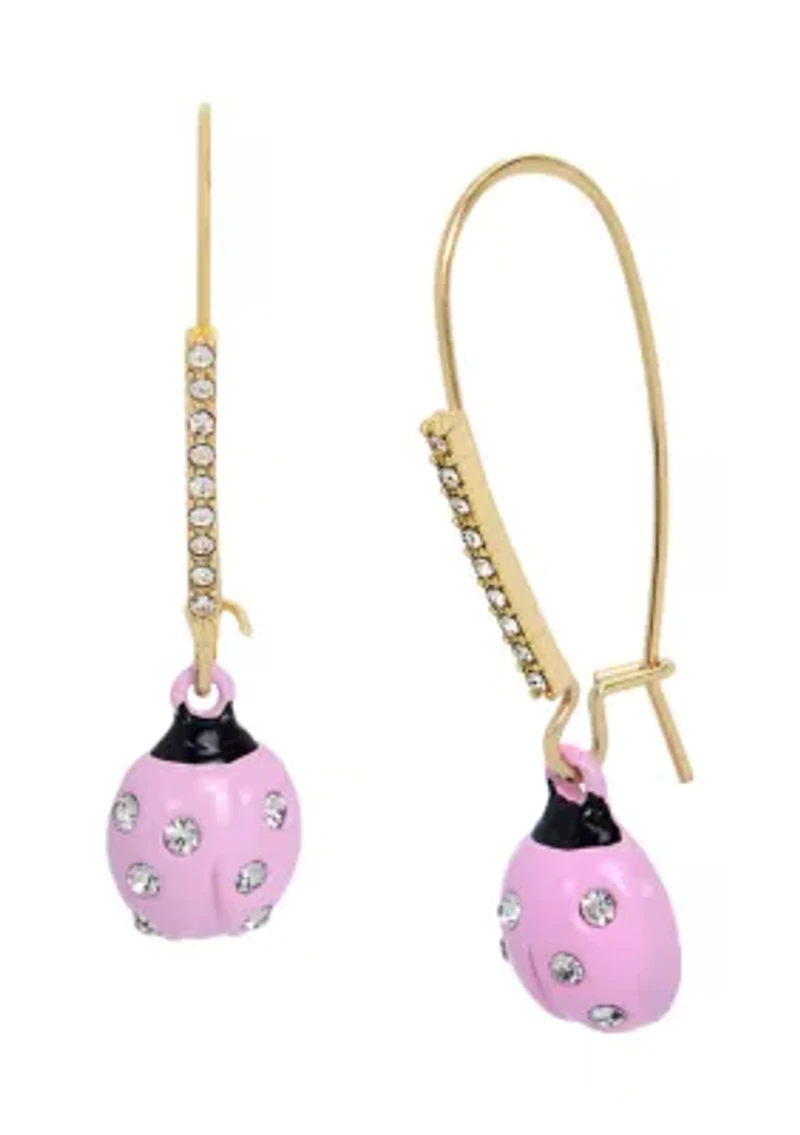 Ladybug Dangle Earrings