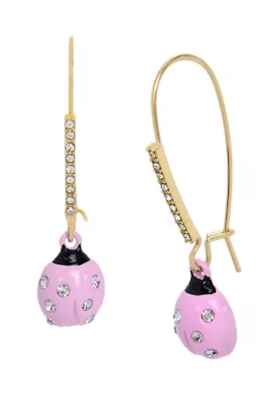 Ladybug Dangle Earrings