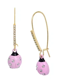 Ladybug Dangle Earrings