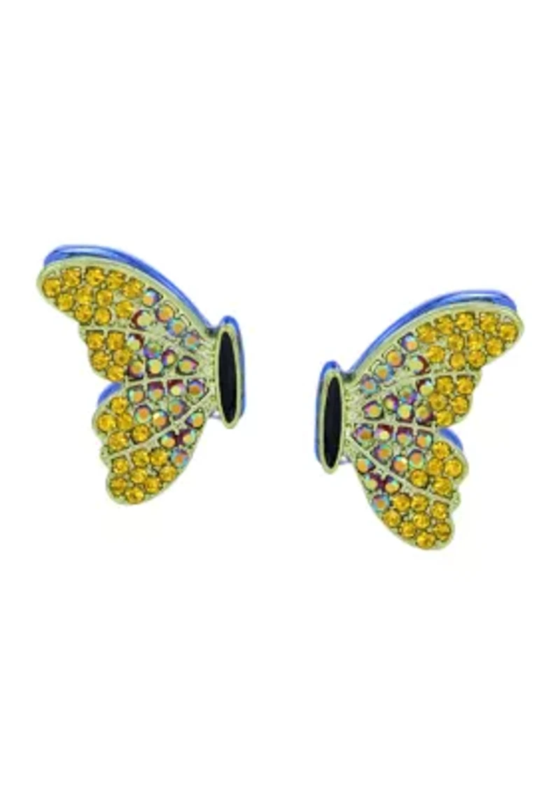 Butterfly Wing Stud Earrings
