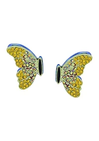 Butterfly Wing Stud Earrings