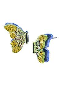 Butterfly Wing Stud Earrings