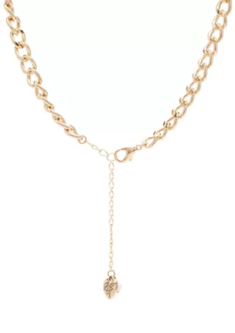 Butterfly Stone Pendant Necklace
