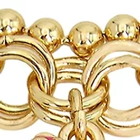 Skull Charm Beaded Stretch Bracelet