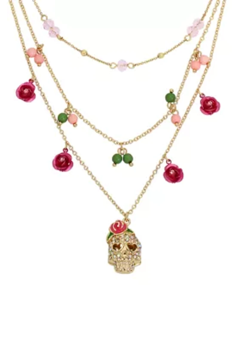 Skull Layered Necklace
