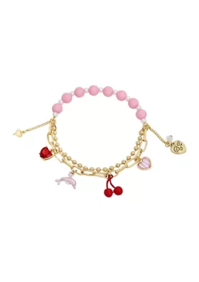 Dolphin Charm Stretch Bracelet