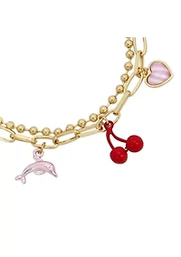 Dolphin Charm Stretch Bracelet