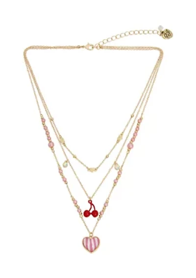 Heart Charm Layered Necklace