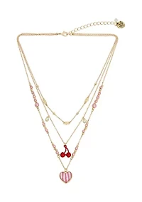 Heart Charm Layered Necklace
