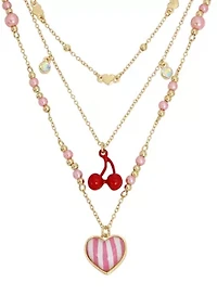 Heart Charm Layered Necklace