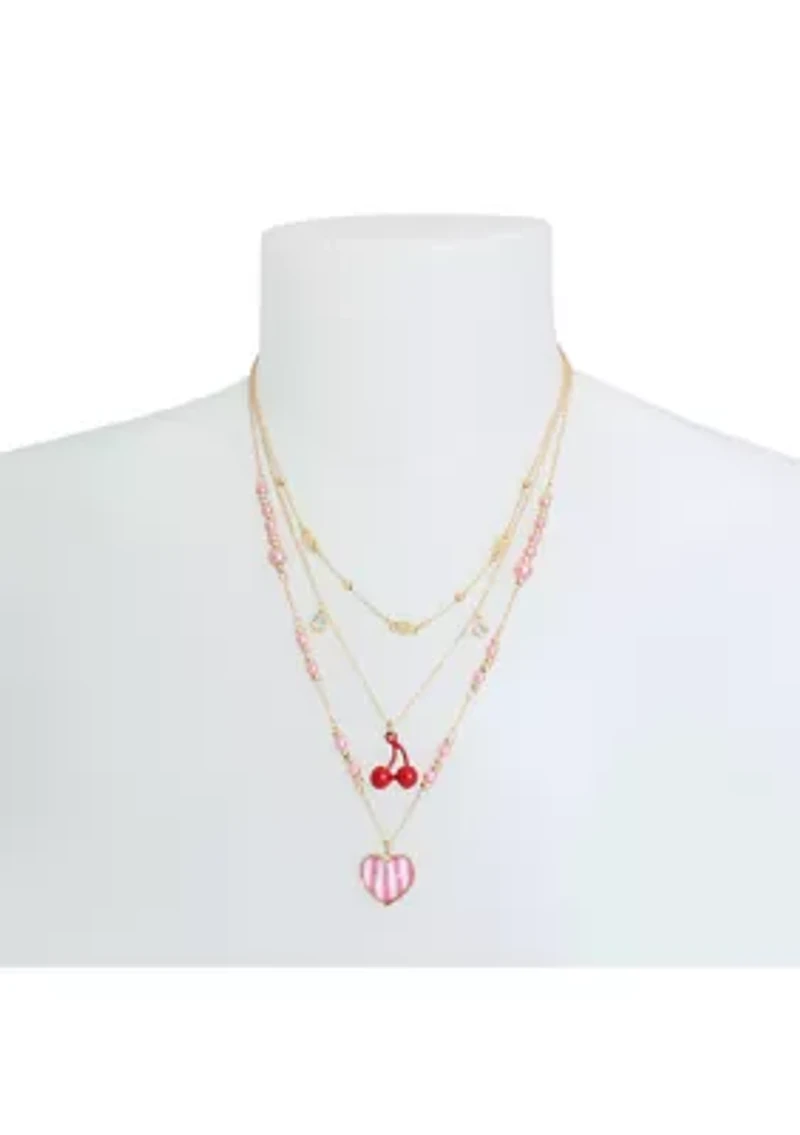 Heart Charm Layered Necklace