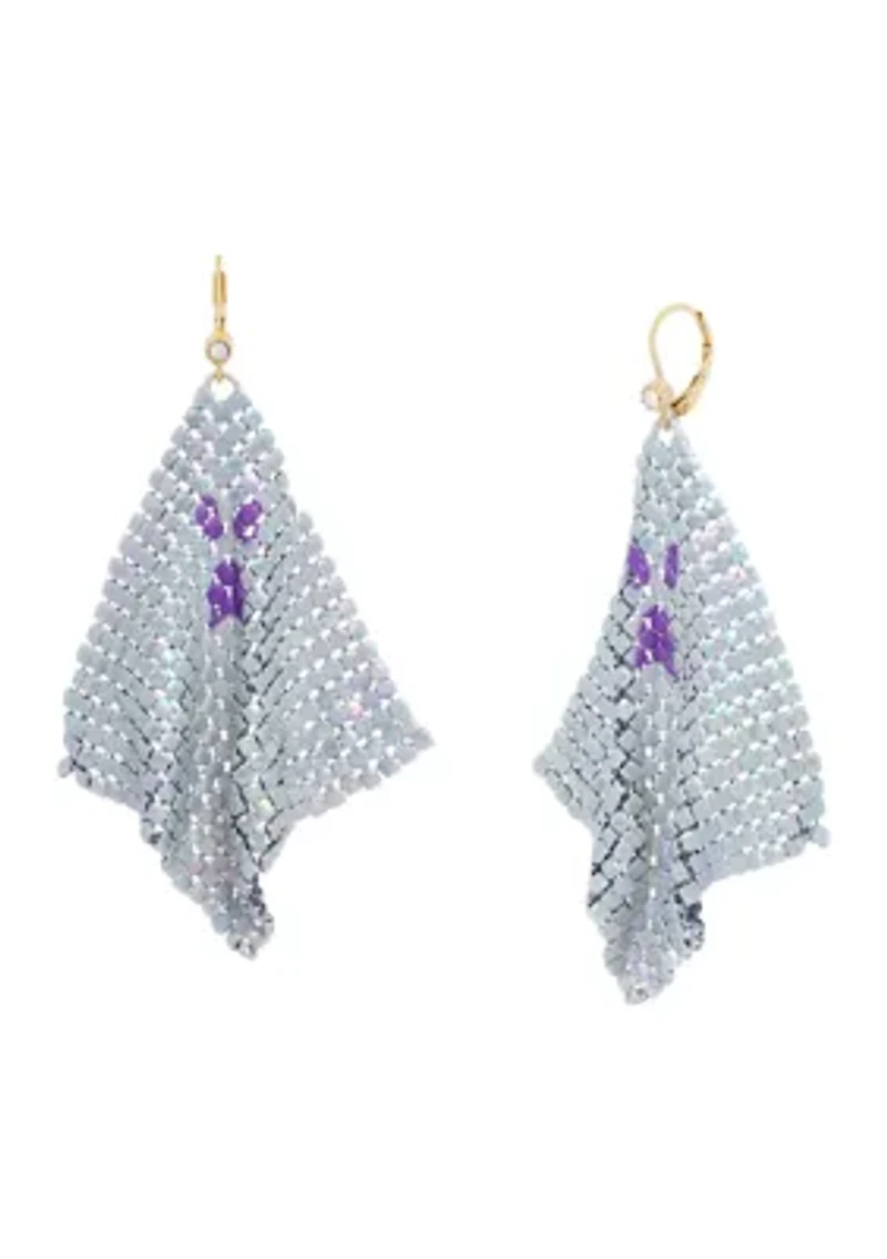 Ghost Chainmail Chandelier Earrings