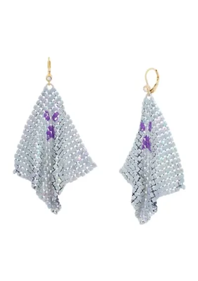 Ghost Chainmail Chandelier Earrings