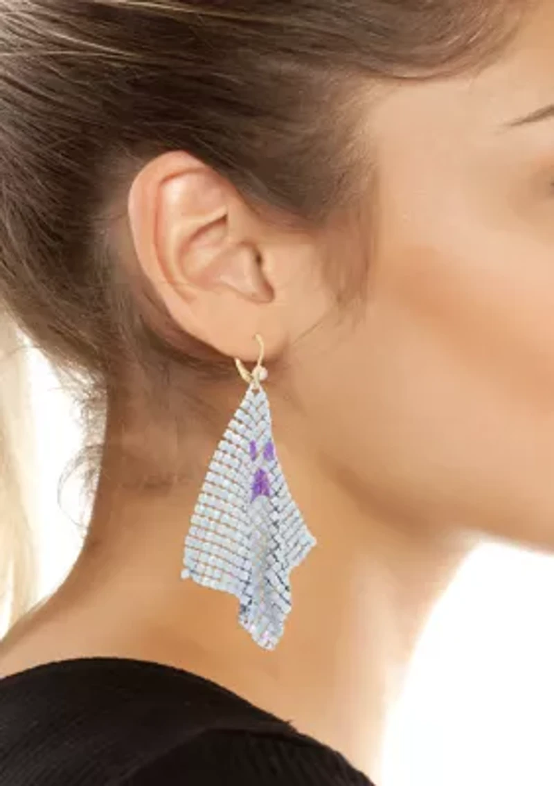 Ghost Chainmail Chandelier Earrings