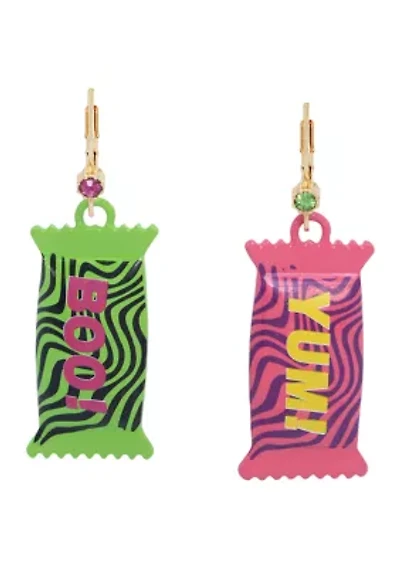 Candy Mismatch Drop Earrings