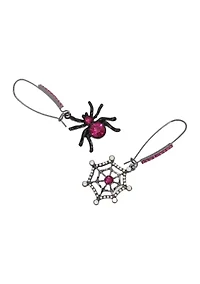 Spider Web Mismatch Dangle Earrings