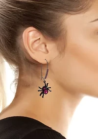 Spider Web Mismatch Dangle Earrings