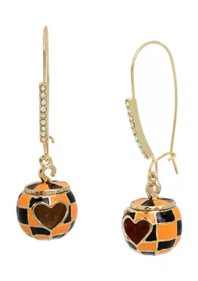 Pumpkin Dangle Earrings