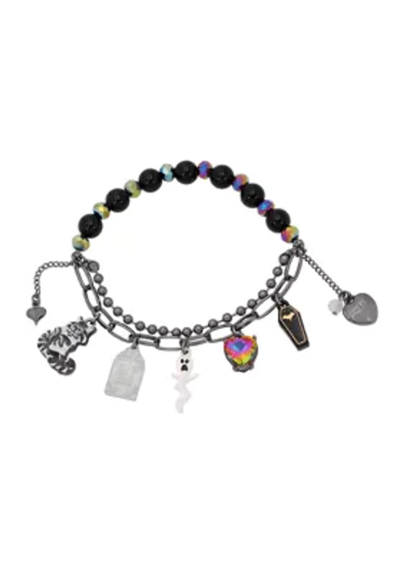 Ghost Charm Stretch Bracelet