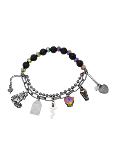 Ghost Charm Stretch Bracelet