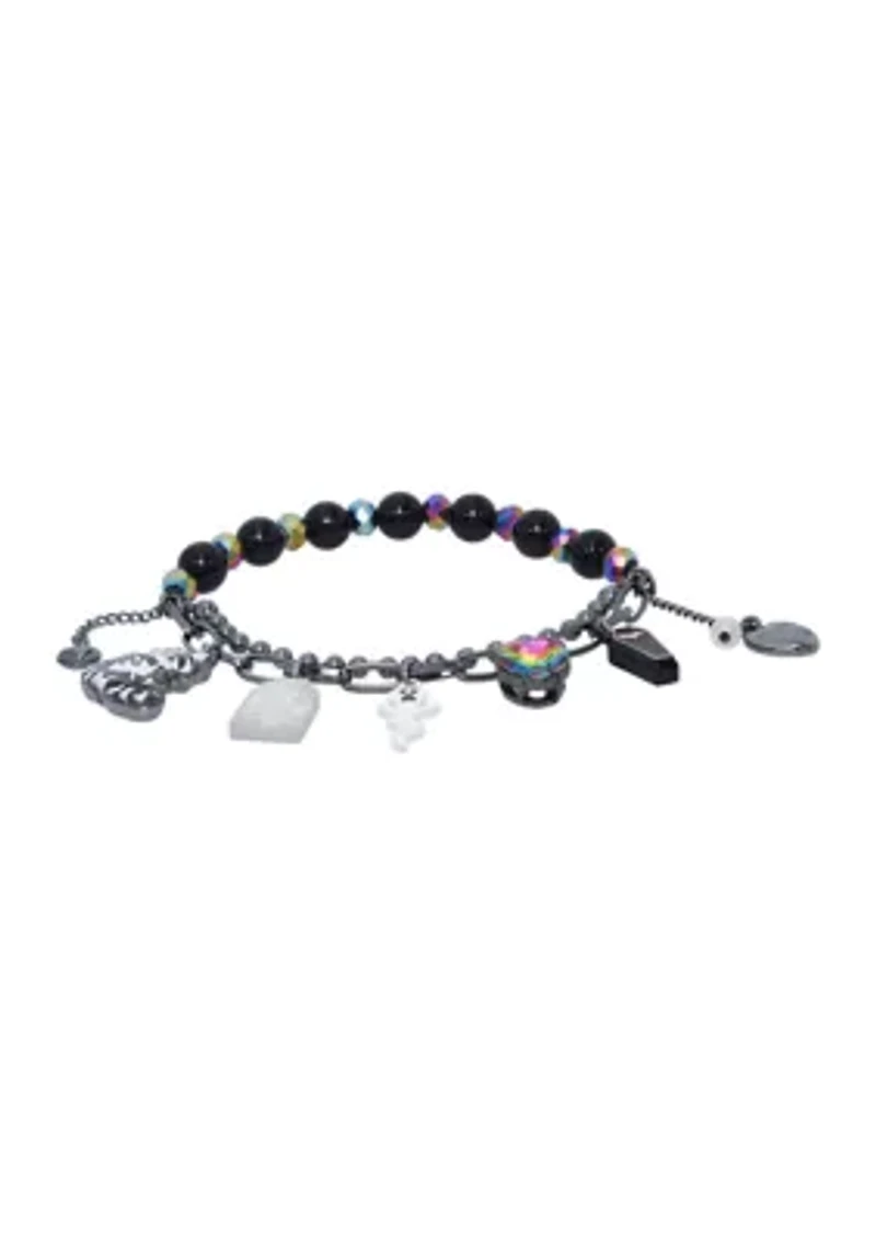 Ghost Charm Stretch Bracelet