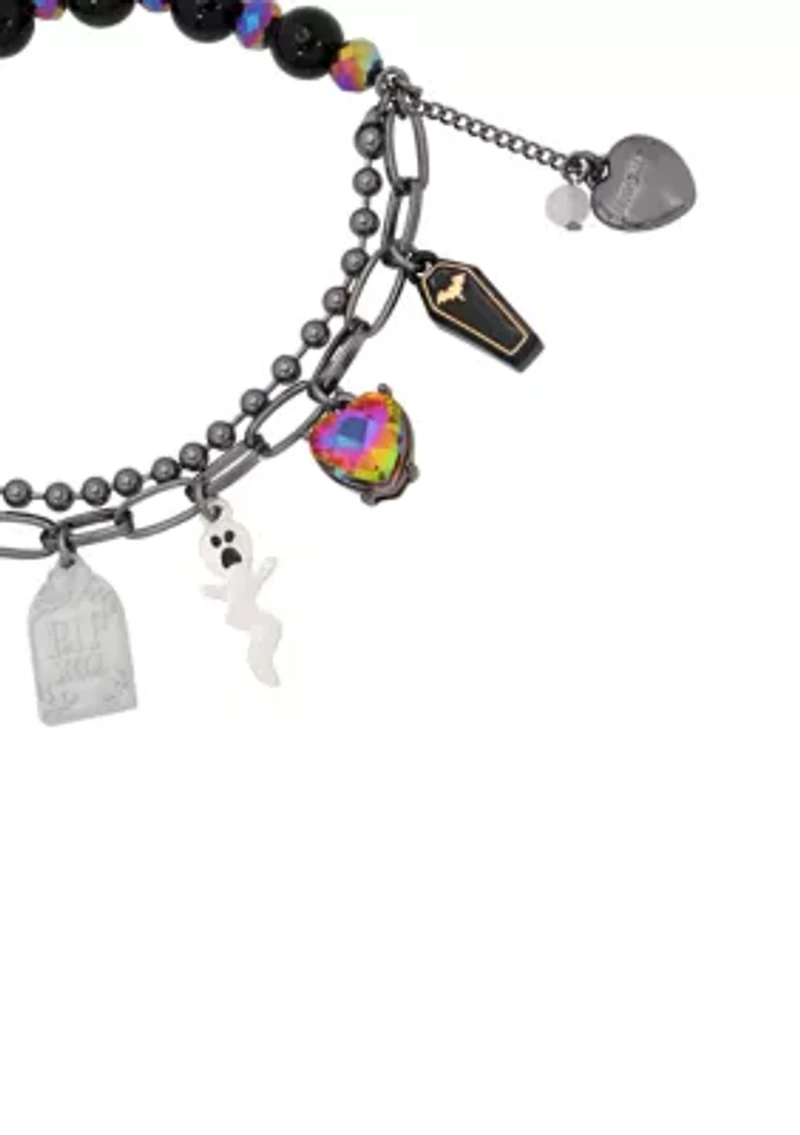 Ghost Charm Stretch Bracelet