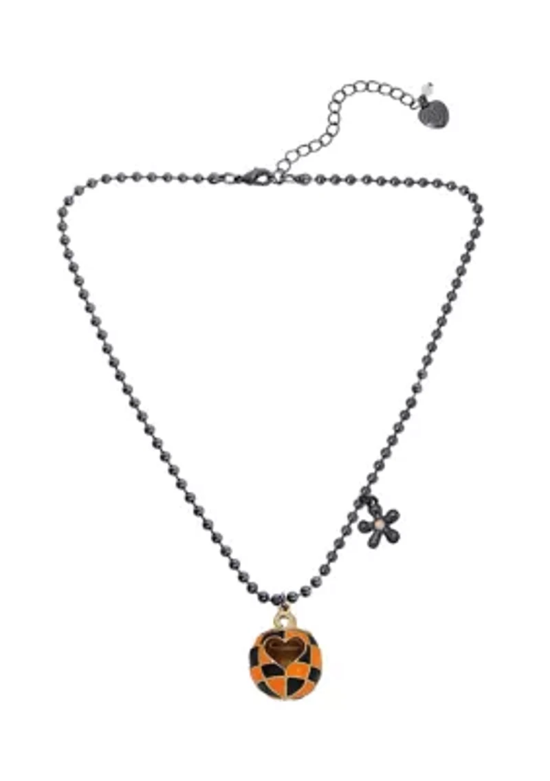 Pumpkin Pendant Necklace