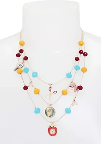 Back to School Charm Layered Necklace