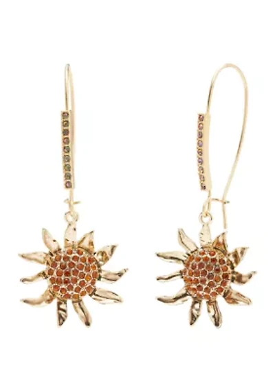 Sunflower Dangle Earrings