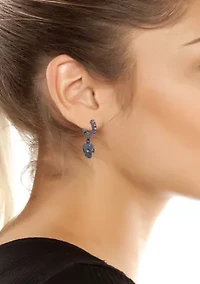 Skull Charm Huggie Earrings