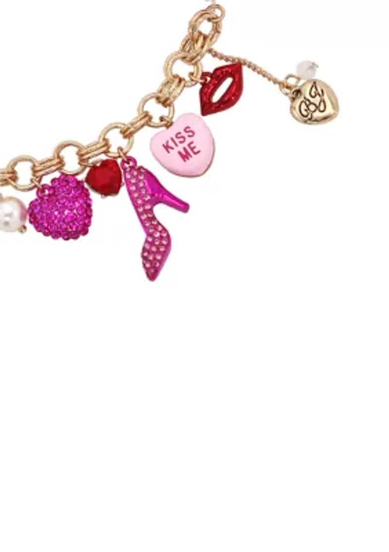 Sweetheart Charm Stretch Bracelet