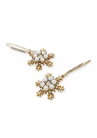 Snowflake Dangle Earrings