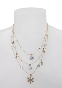 Snowflake Layered Necklace
