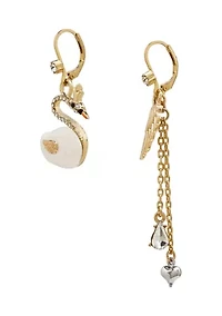 Pearl Critters Swan & Wing Mismatch Earrings