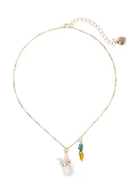 Pearl Critters Bunny Pendant Necklace