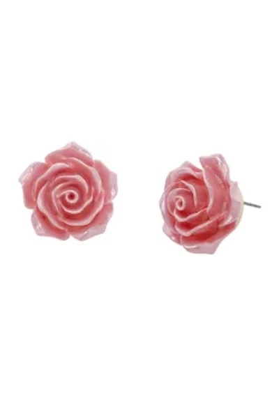 Sweetheart Rose Stud Earrings