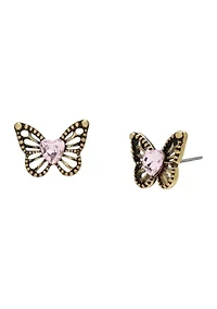 Boho Butterfly Openwork Stud Earrings