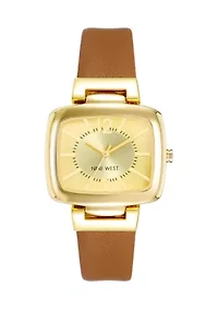 Women's Light Brown Gold Tone Watch