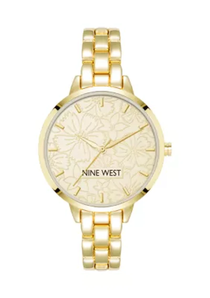 Women's Gold-Tone Metal Link Bracelet Watch