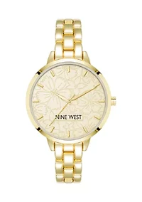Women's Gold-Tone Metal Link Bracelet Watch